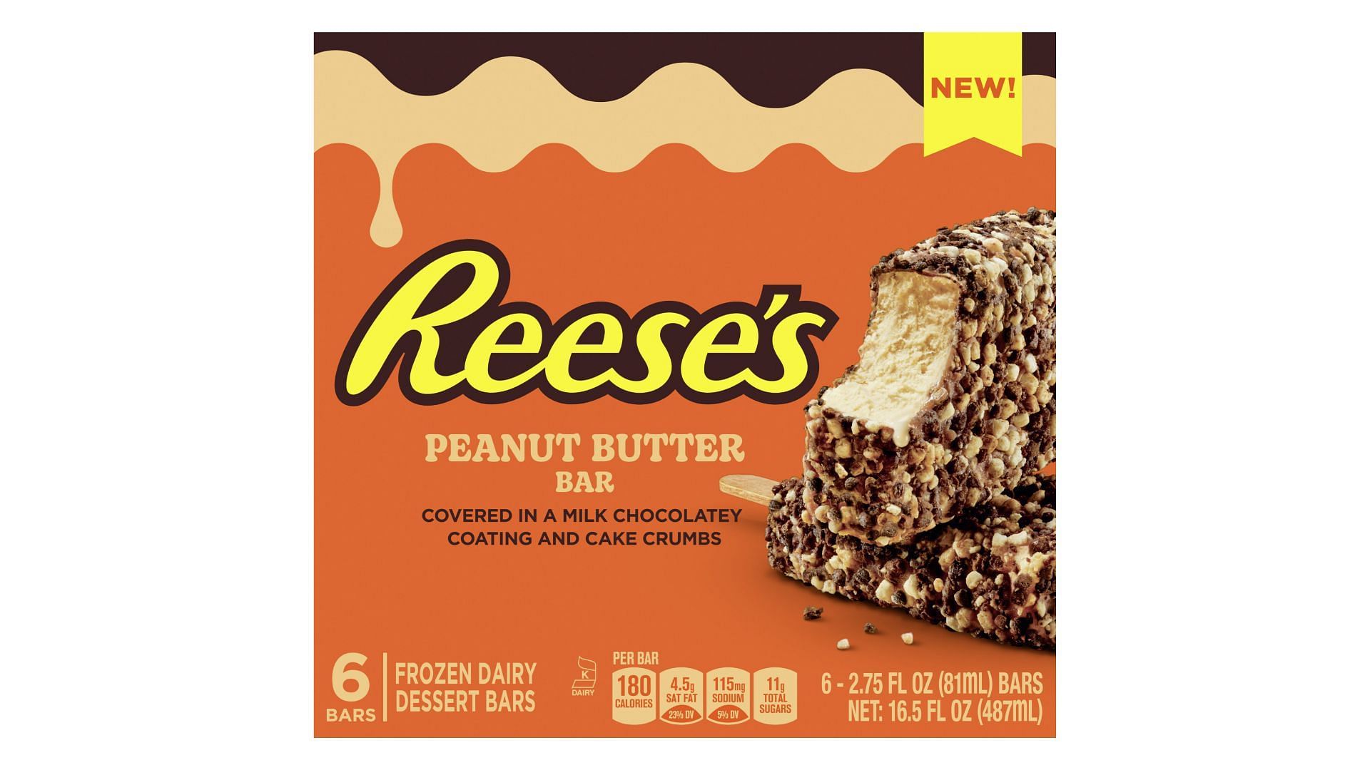 Peanut Butter Frozen Dairy Dessert Bar (Image via Unilever Ice Creams)