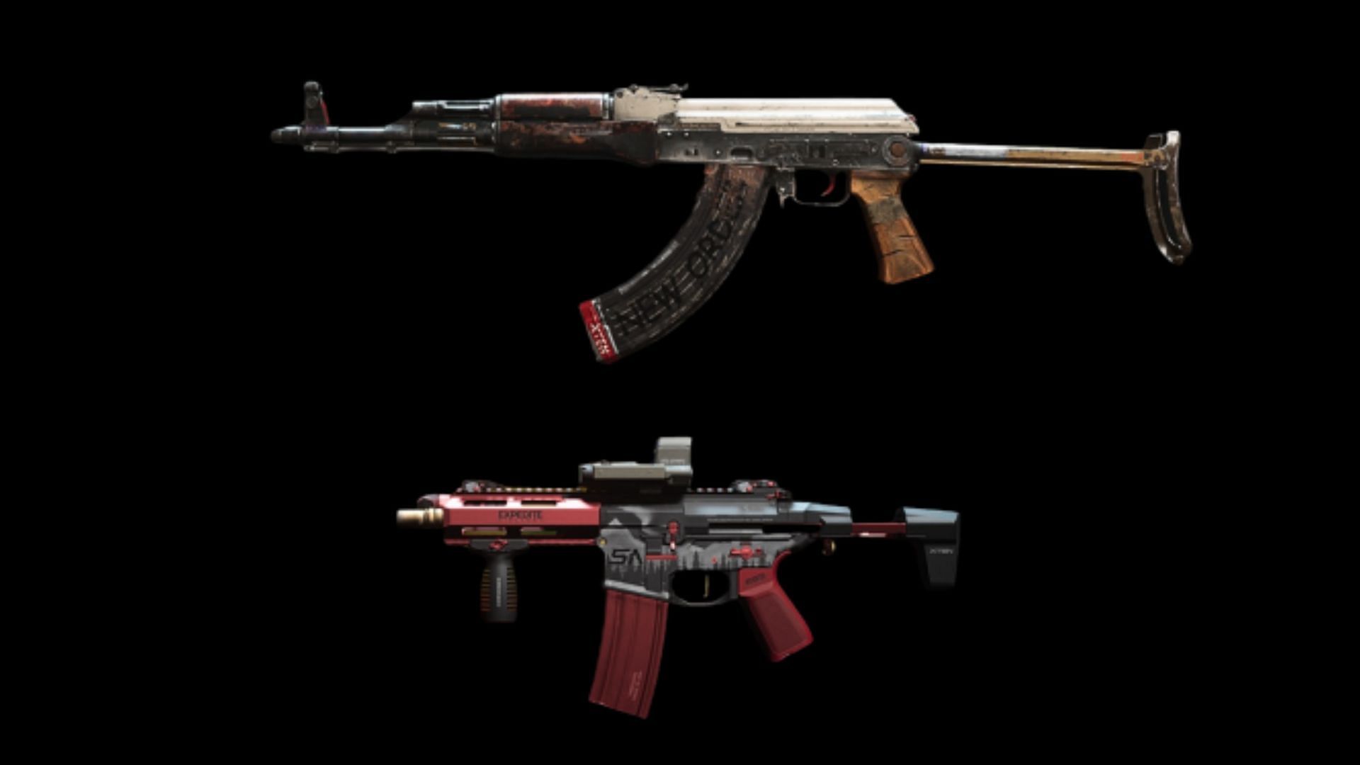 The Kastov 762 and Chimera assault rifles in Warzone 2 (Image via Activision)