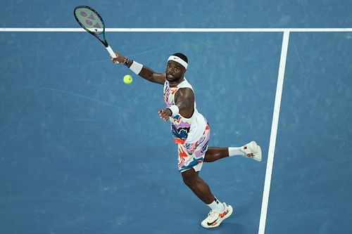 Tiafoe in action at the 2023 Australian Open.