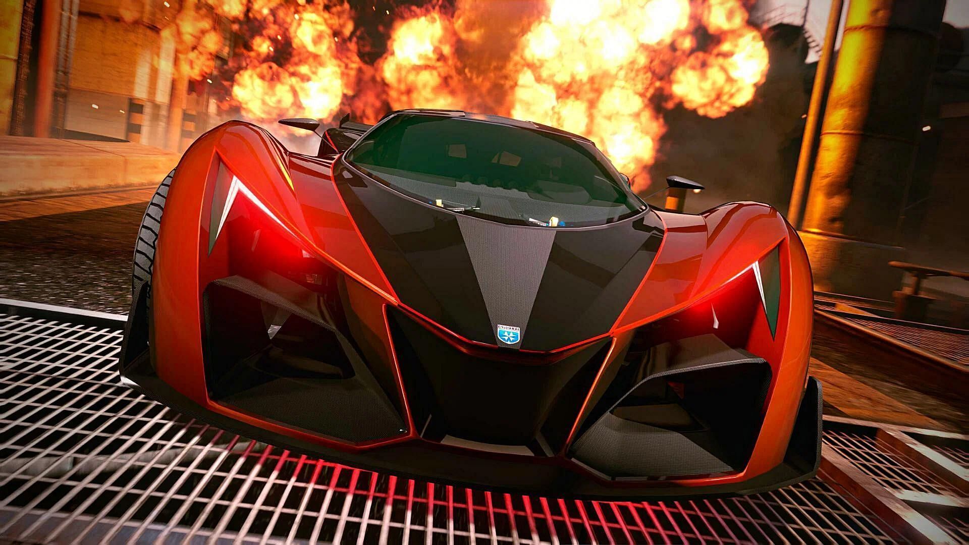 A brief about the X80 Proto performance as one of the fastest cars in GTA Online in 2023 (Image via Rockstar Games)
