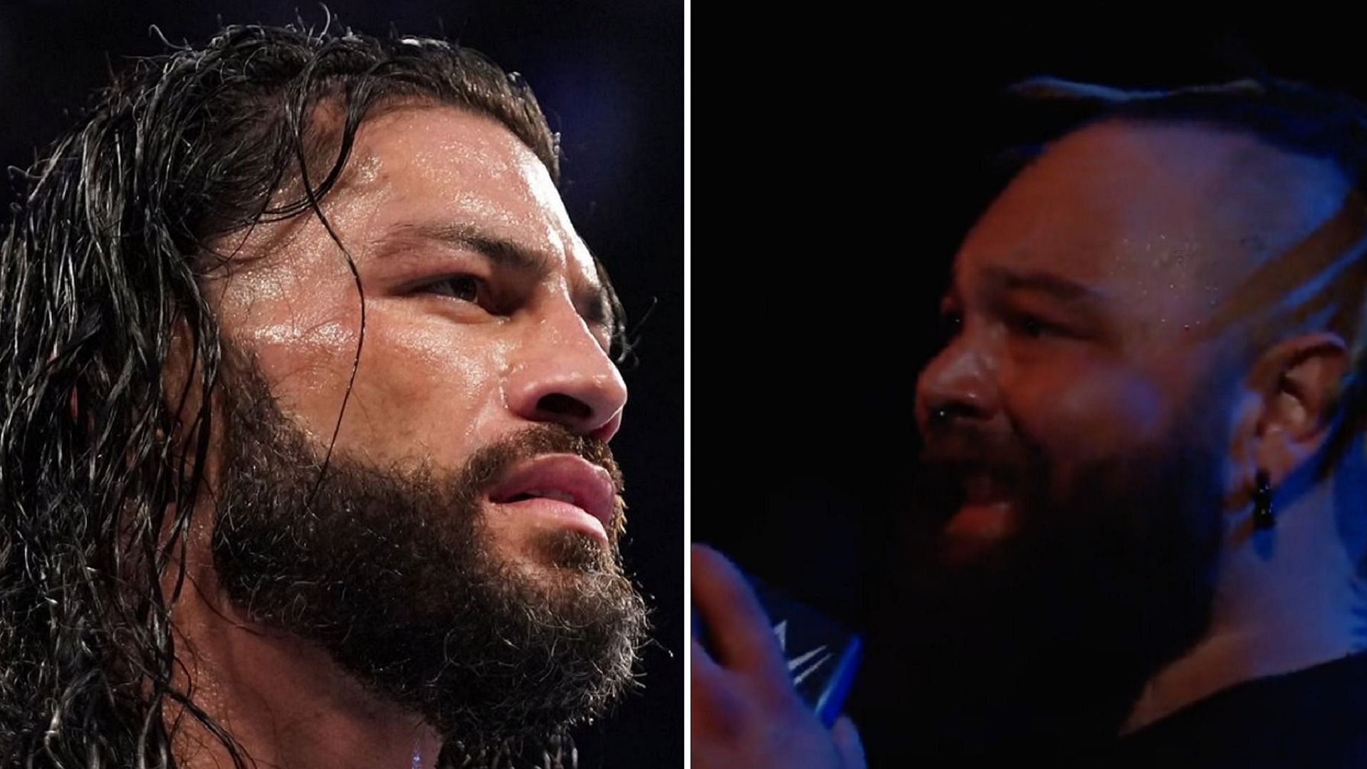 Roman Reigns (left); Bray Wyatt (right)