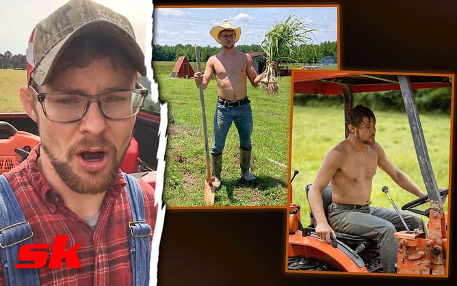 Bryce Mitchell details ugly experience of getting "sh*t on" his face working at his farm