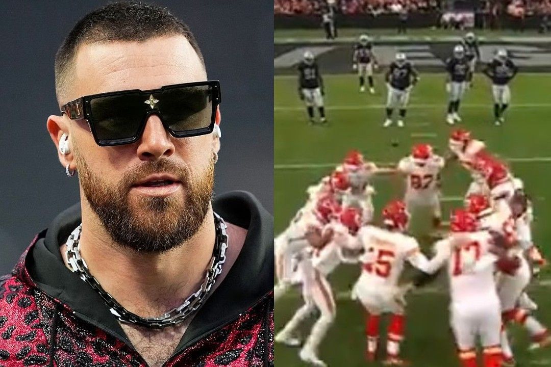 Travis Kelce, left, and the trick play the Chiefs used in Week 18