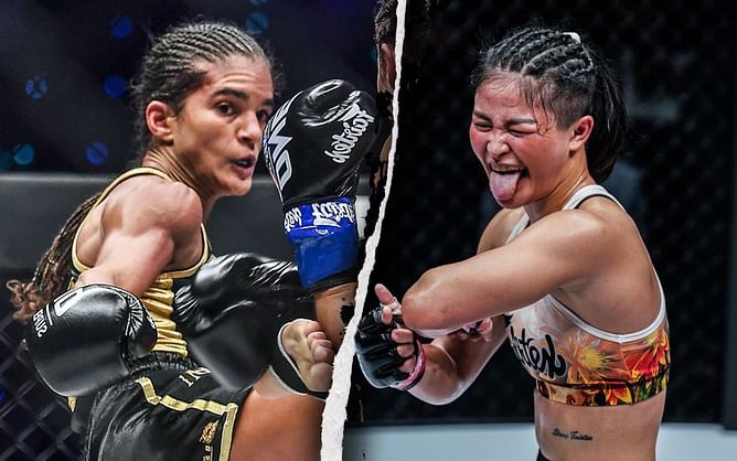 Anissa Meksen dares Stamp Fairtex to take her to the ground