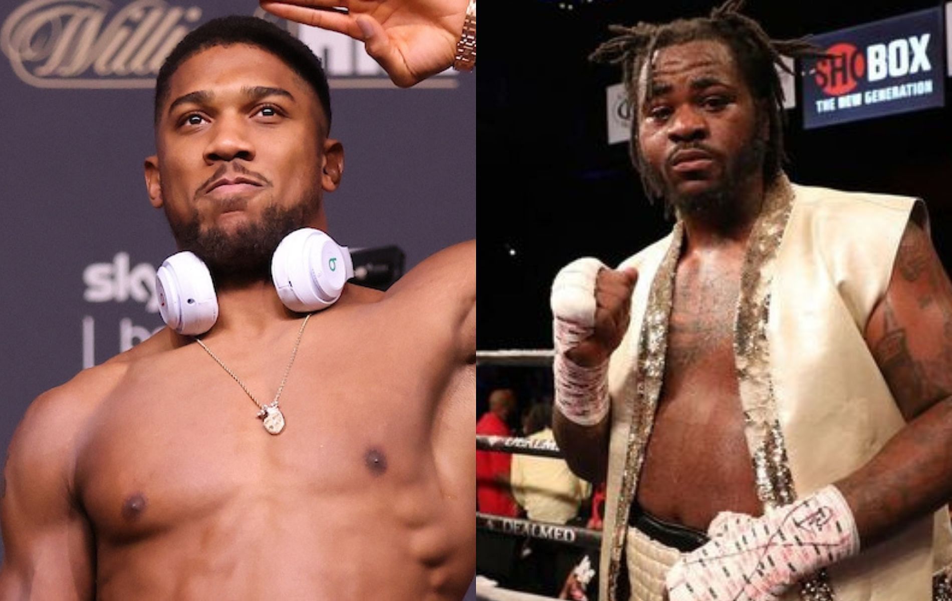 Anthony Joshua (left) and Jermaine Franklin (right)