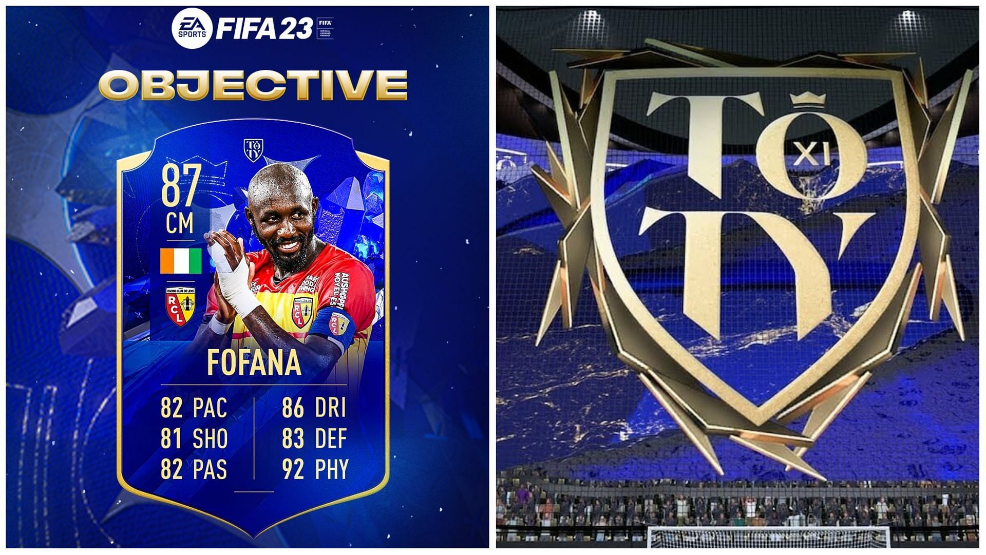 Fofana will receive a TOTY Honorable Mentions card (Images via Twitter/FUT Sheriff and EA Sports)