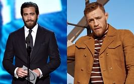 PHOTO: Conor McGregor and Jake Gyllenhaal on the set of Road House