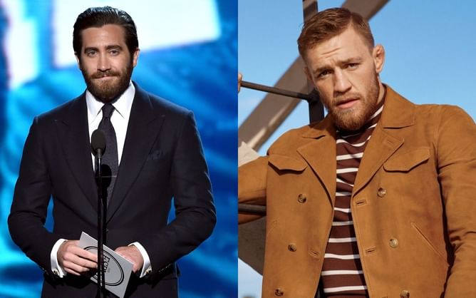 PHOTO: Conor McGregor and Jake Gyllenhaal on the set of Road House