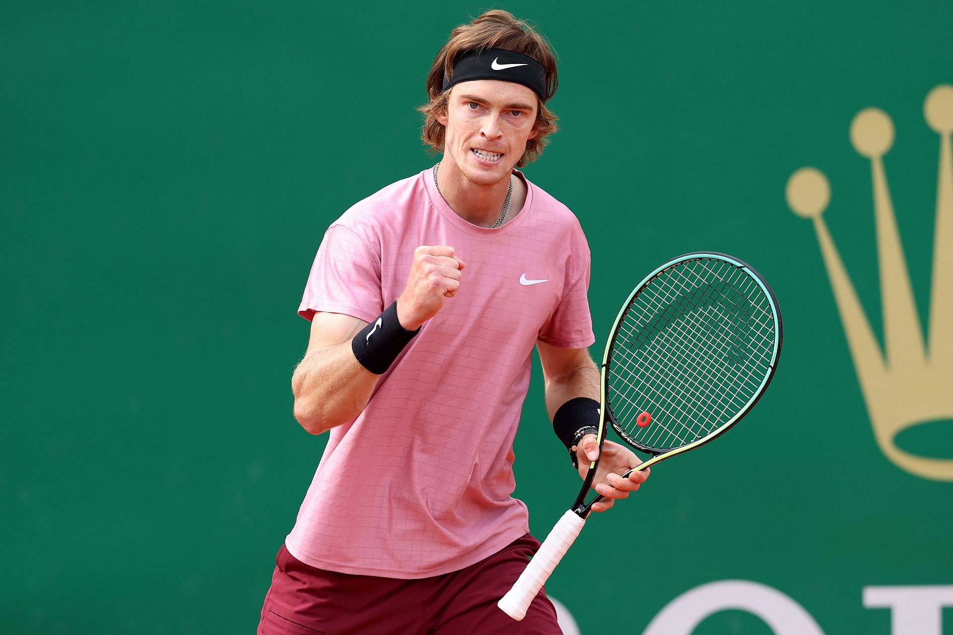 Andrey Rublev at thr Rolex Monte-Carlo Masters - Day Seven