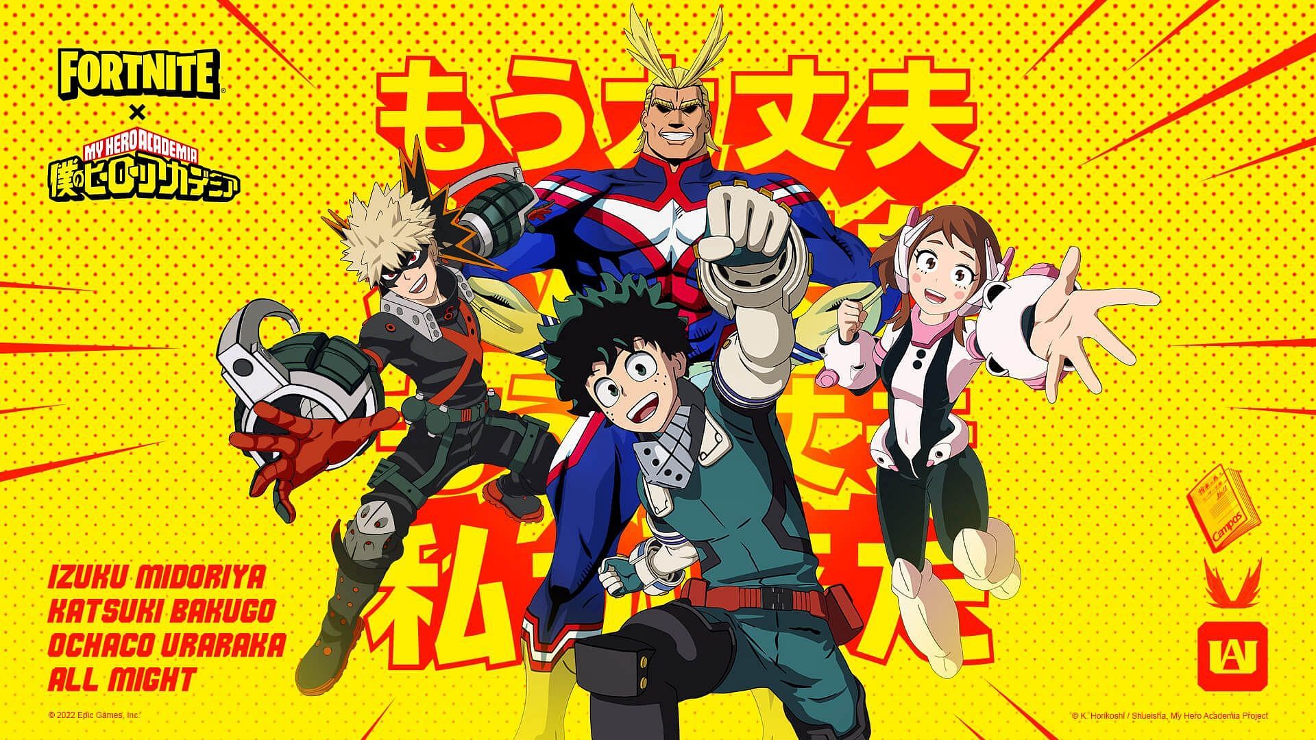 The MHA crossover came to life (Image via Epic Games)