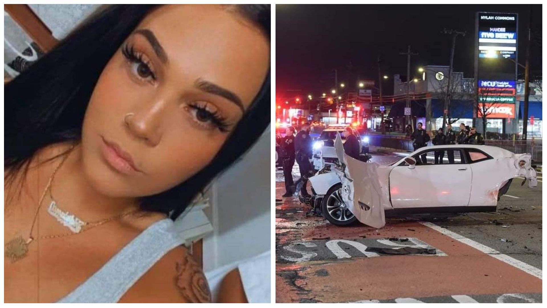 23-year-old pregnant Adriana died in a fatal car crash, (Images via Lindita Semanjaku and Beqir Sina/Facebook)