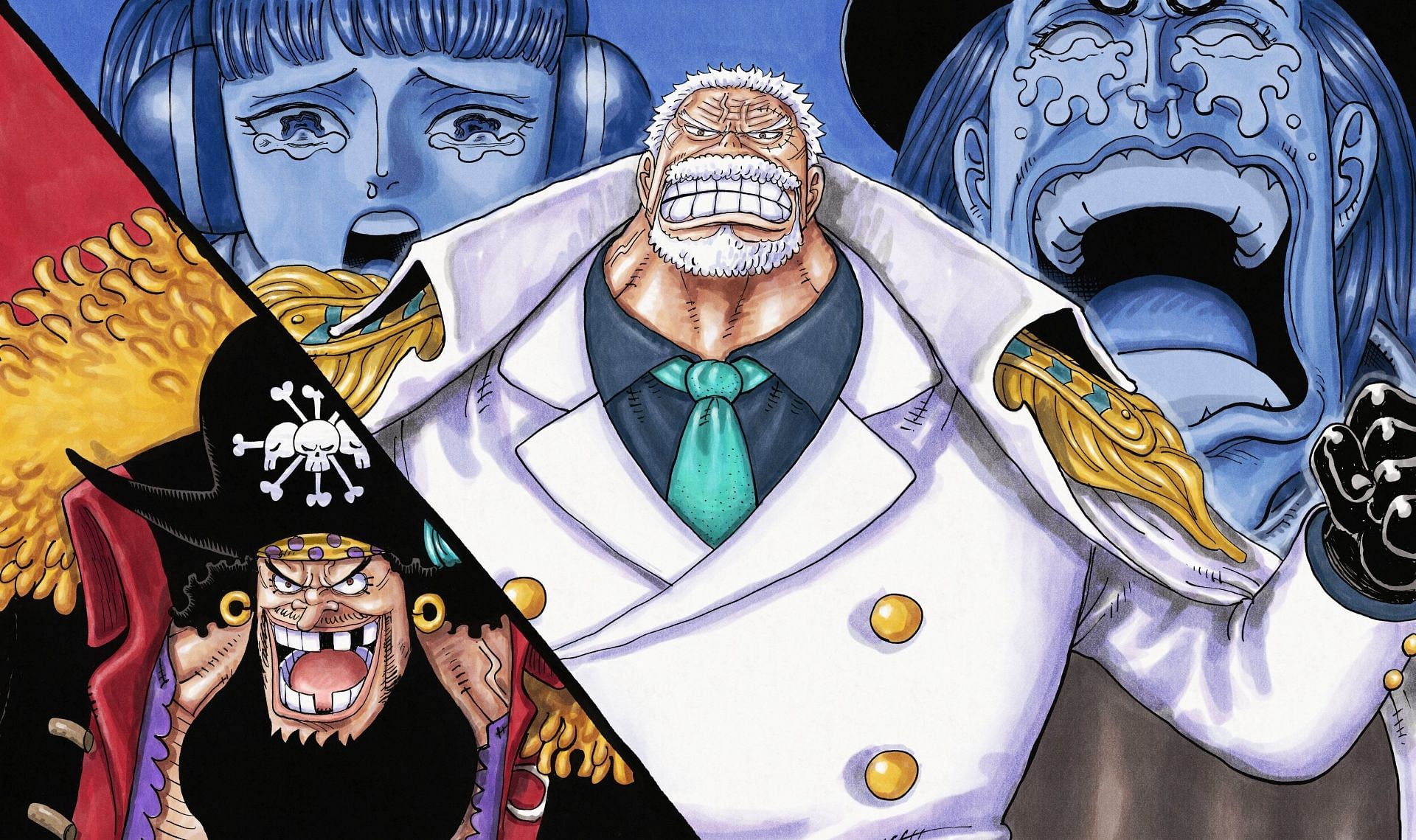 Garp might figth Blackbeard at the end of Egghead Arc (Image via Toei Animation)