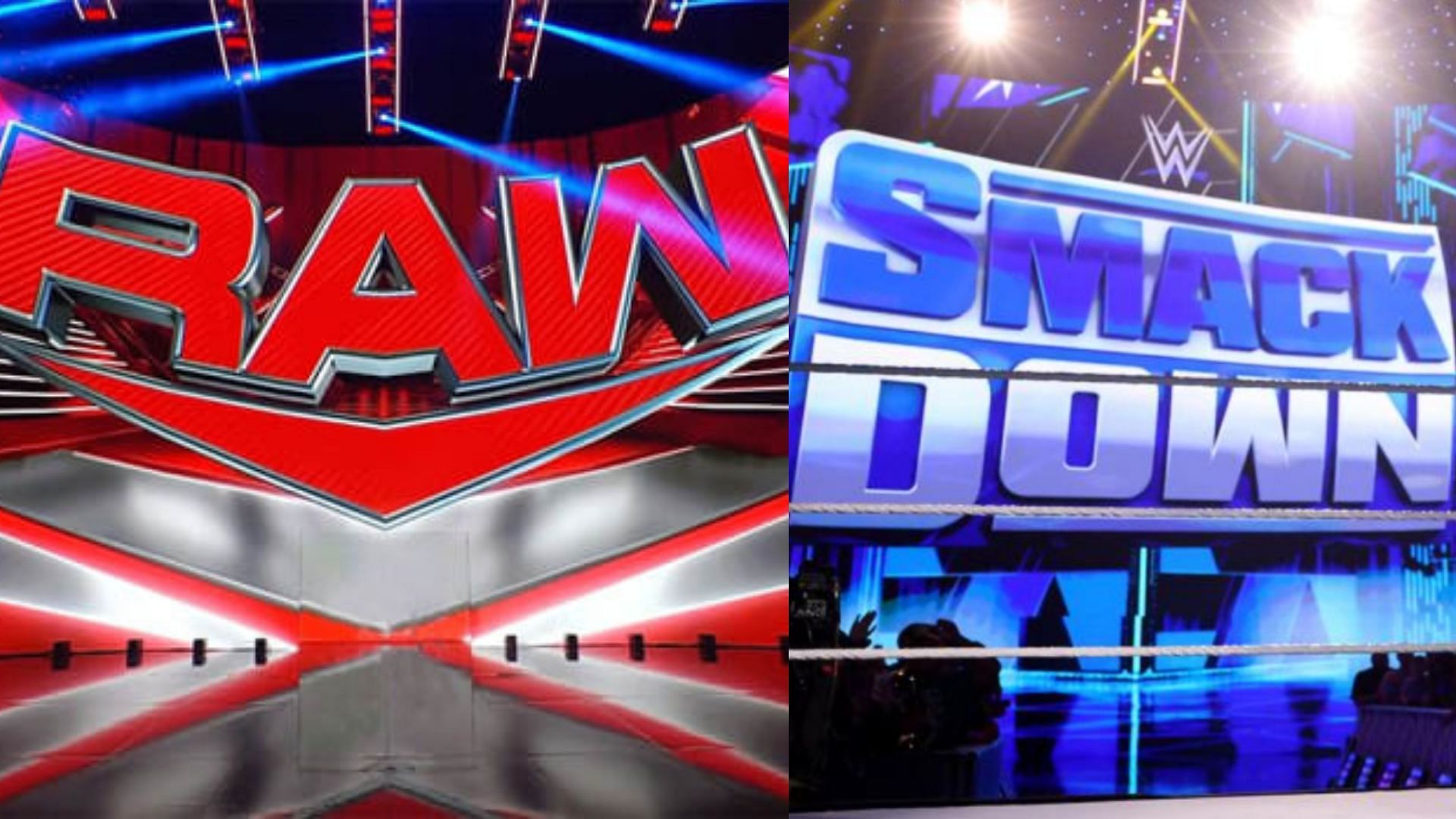 WWE Raw (left); WWE Smackdown (right)