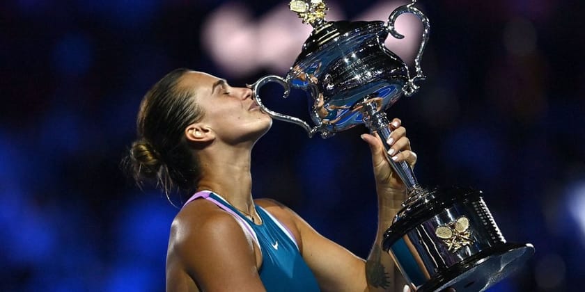 Belarusian Aryna Sabalenka becomes first Grand Slam winner to have her