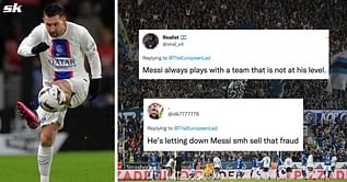 "Letting Messi down" "Sell that fraud" - PSG attacker gets destroyed for his shocking miss in 1-0 loss to Rennes