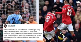 "Interfering with play" - Owen, Shearer and other pundits blast decision to award Man Utd equalizer despite Marcus Rashford being offside