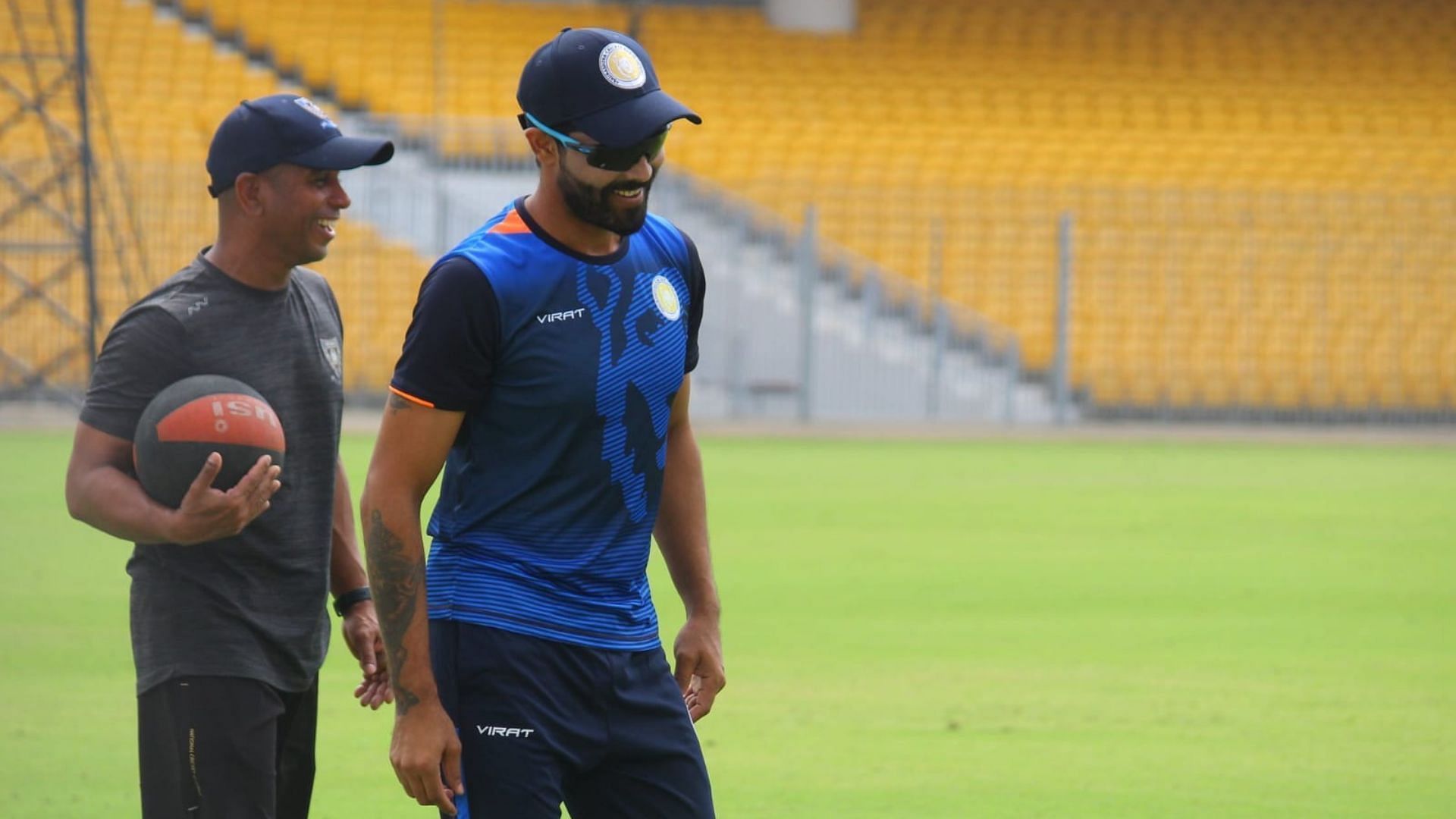 Ravindra Jadeja joined the Saurashtra team on Sunday. (P.C.:Sportstar)