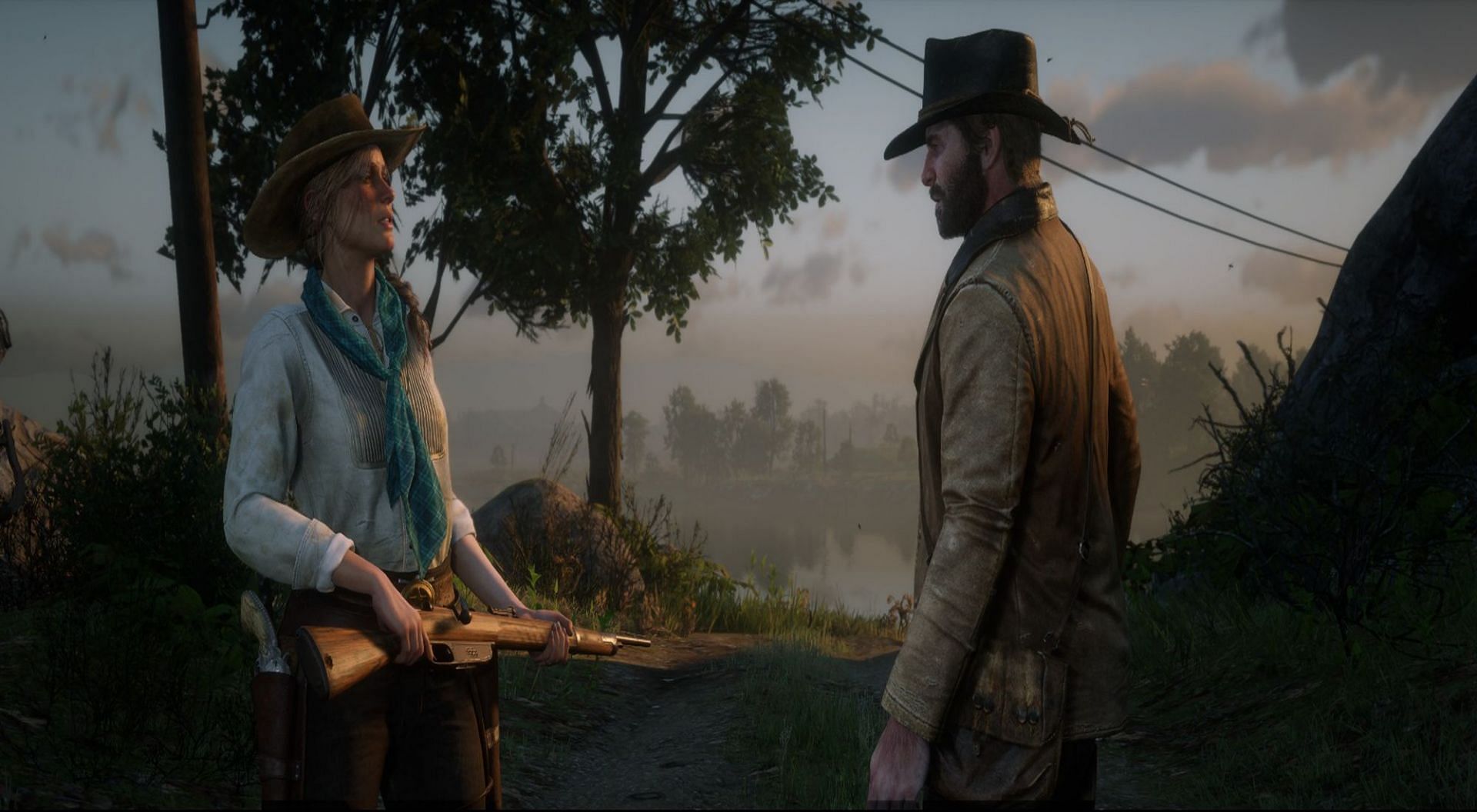 Arthur and Sadie in Red Dead Redemption 2 (Image via I_Soumajit)