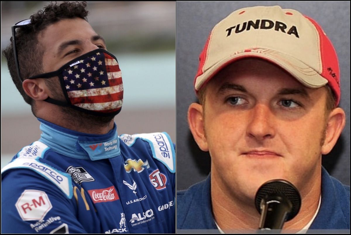 Bubba Wallace Jr. (L) and Dustin Skinner (R).