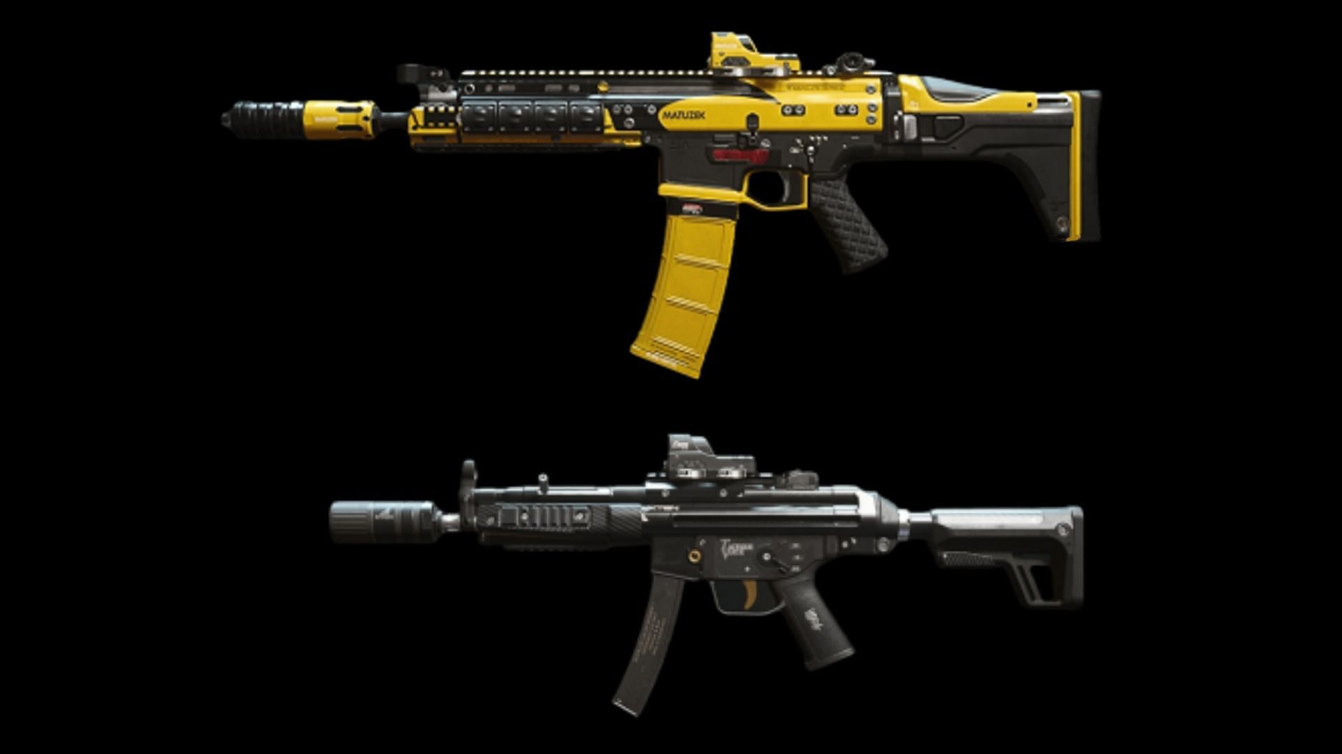 The TAQ-56 assault rifle and Lachmann Sub SMG in Warzone 2 (Image via Activision)