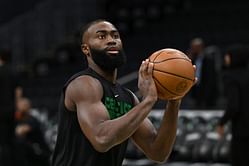 Watch: Jaylen Brown and Bones Hyland almost square off after former fouls latter