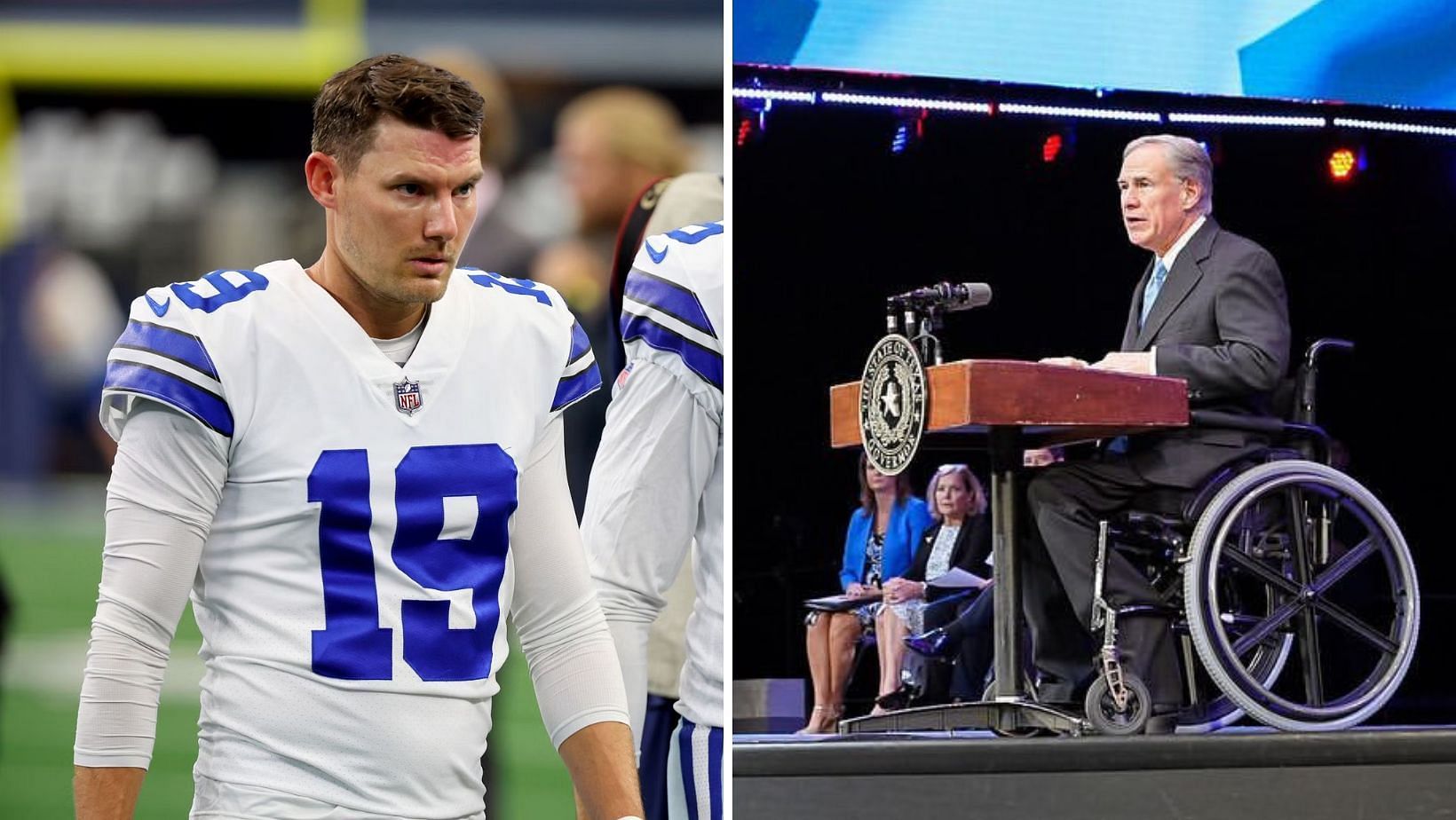 Greg Abbott frustrated with Cowboys kicker Brett Maher