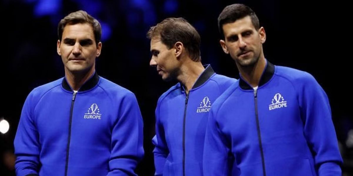 The Big 3 pictured in the 2022 Laver Cup.