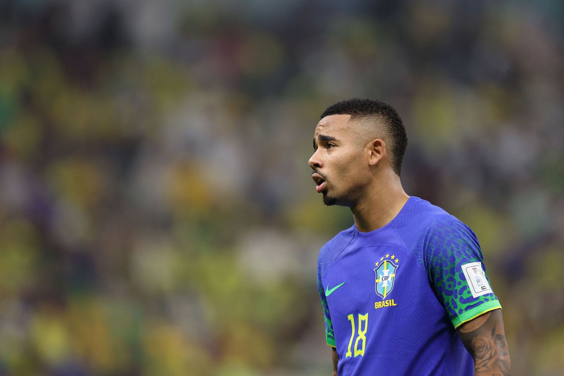 Gabriel Jesus is missing from action due to injury.
