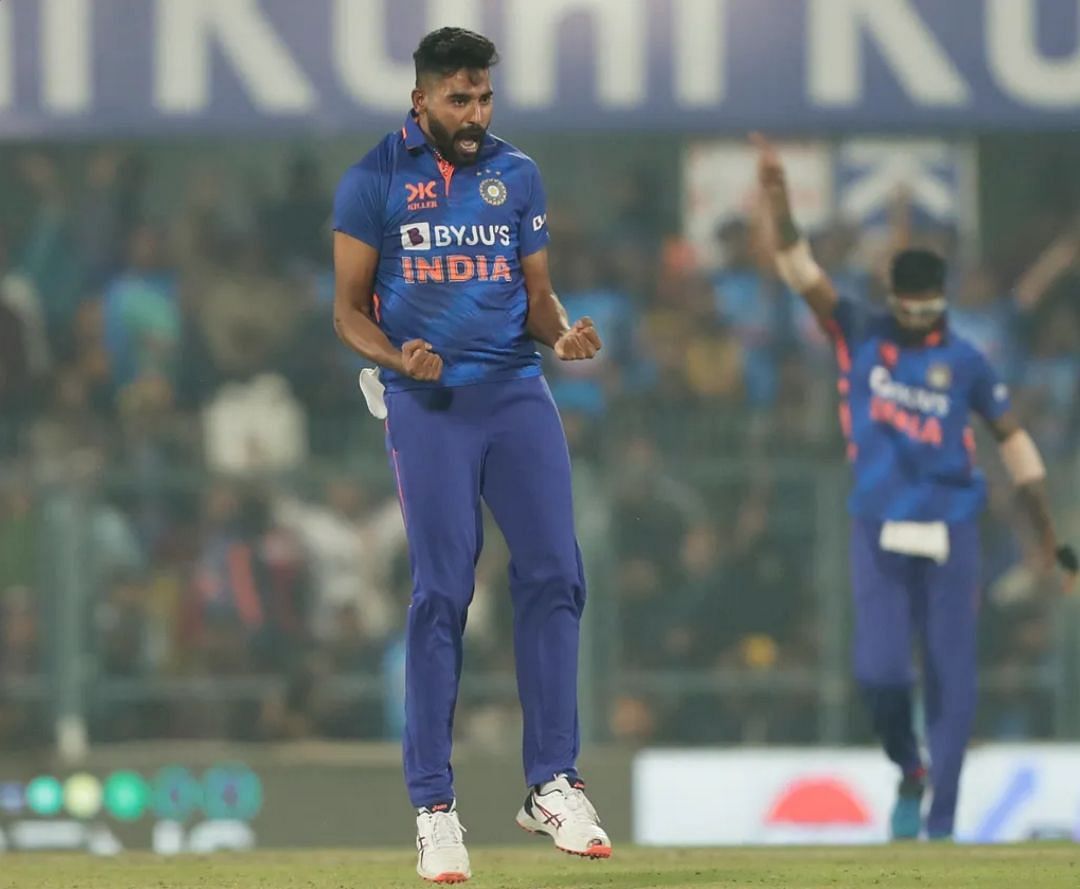 Mohammed Siraj had a great day with the ball in the first ODI [Pic Credit: BCCI]