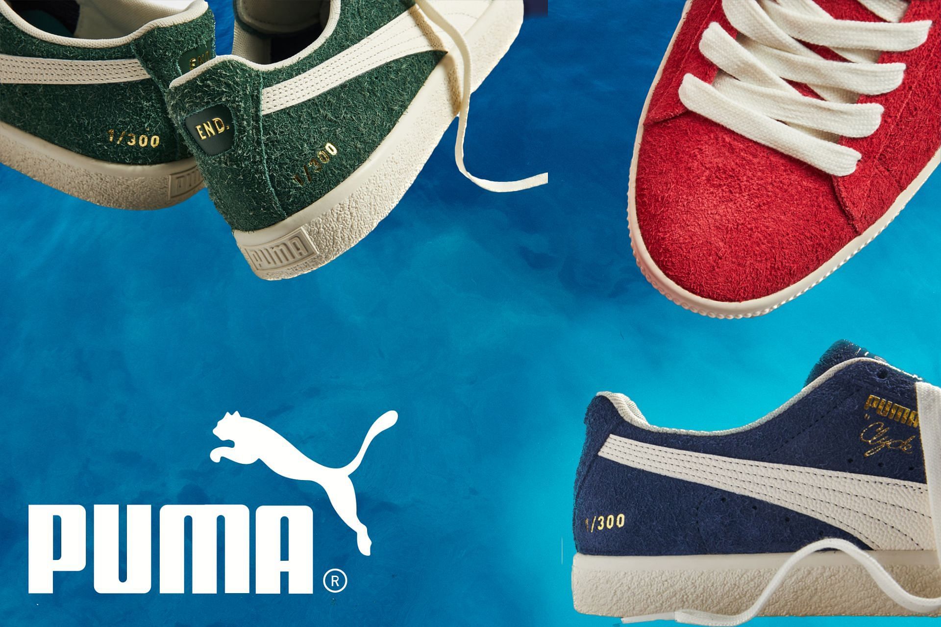 END. Clothing x Puma Clyde footwear pack (Image via Sportskeeda)