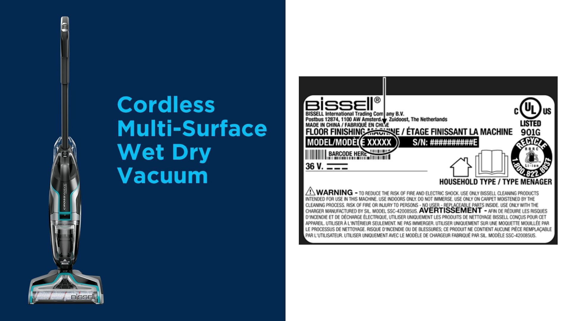 the recalled Cordless Multi-Surface Wet Dry Vacuums (Image via CPSC)