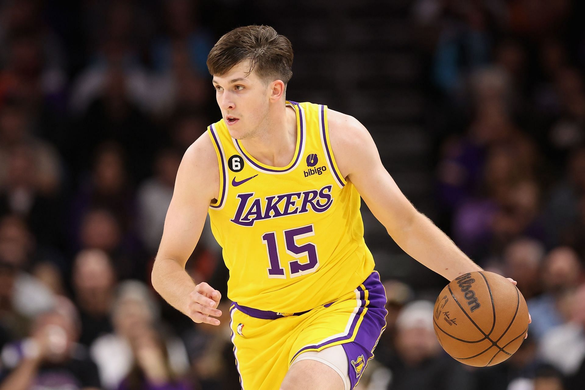 LA Lakers second-year shooting guard Austin Reaves