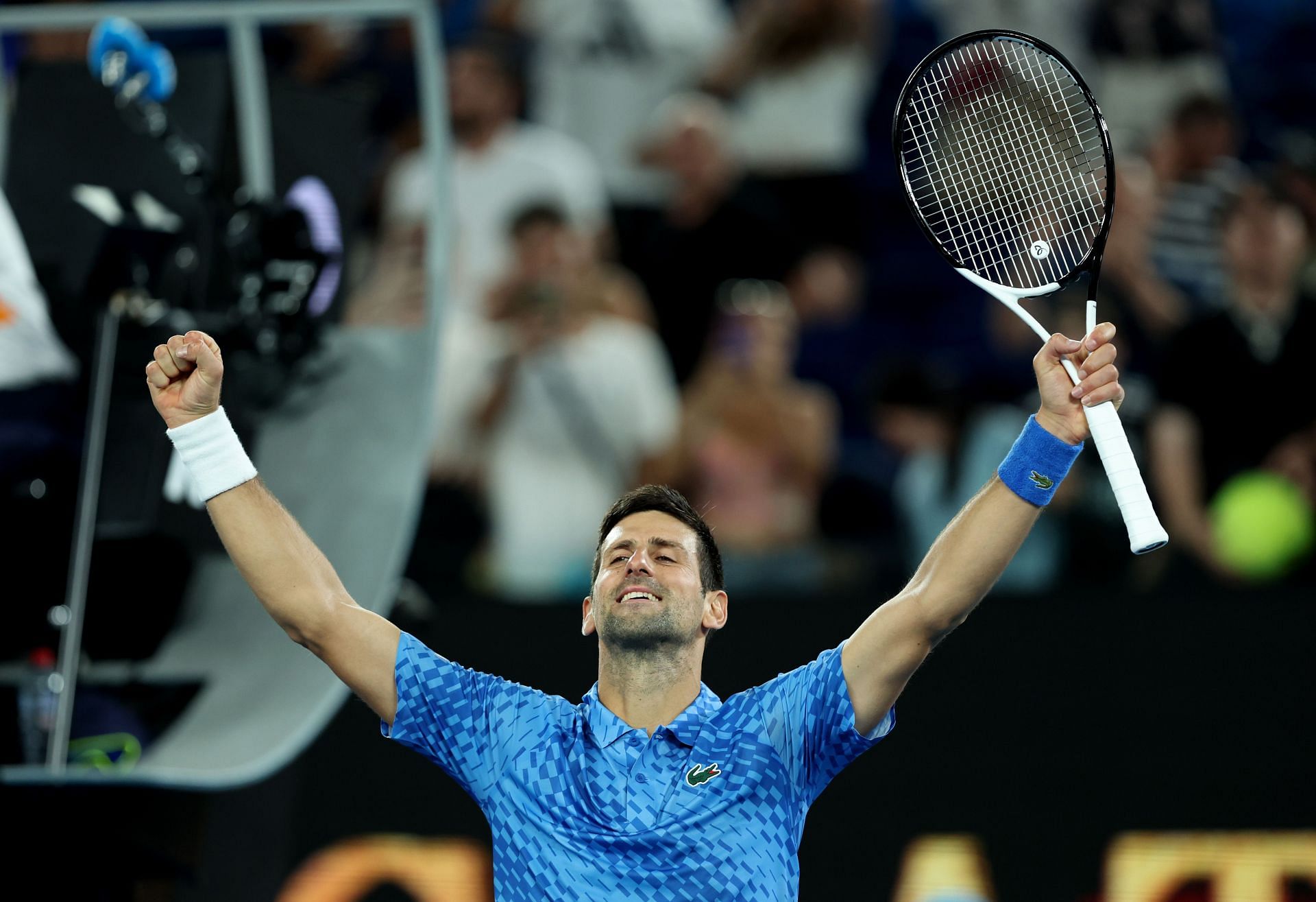 Novak Djokovic after his first-round win