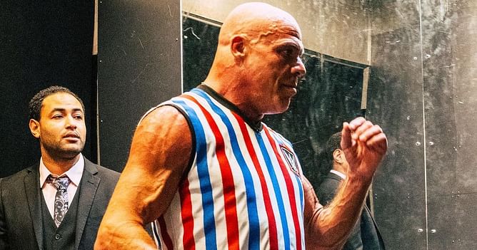 "Listen, man; you're one of the greatest" - Kurt Angle reveals backstage exchange with 4-time WWE tag team champion at RAW XXX