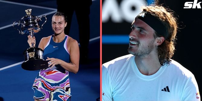 Aryna Sabalenka tops Stefanos Tsitsipas' forehand speed in victorious Australian Open final