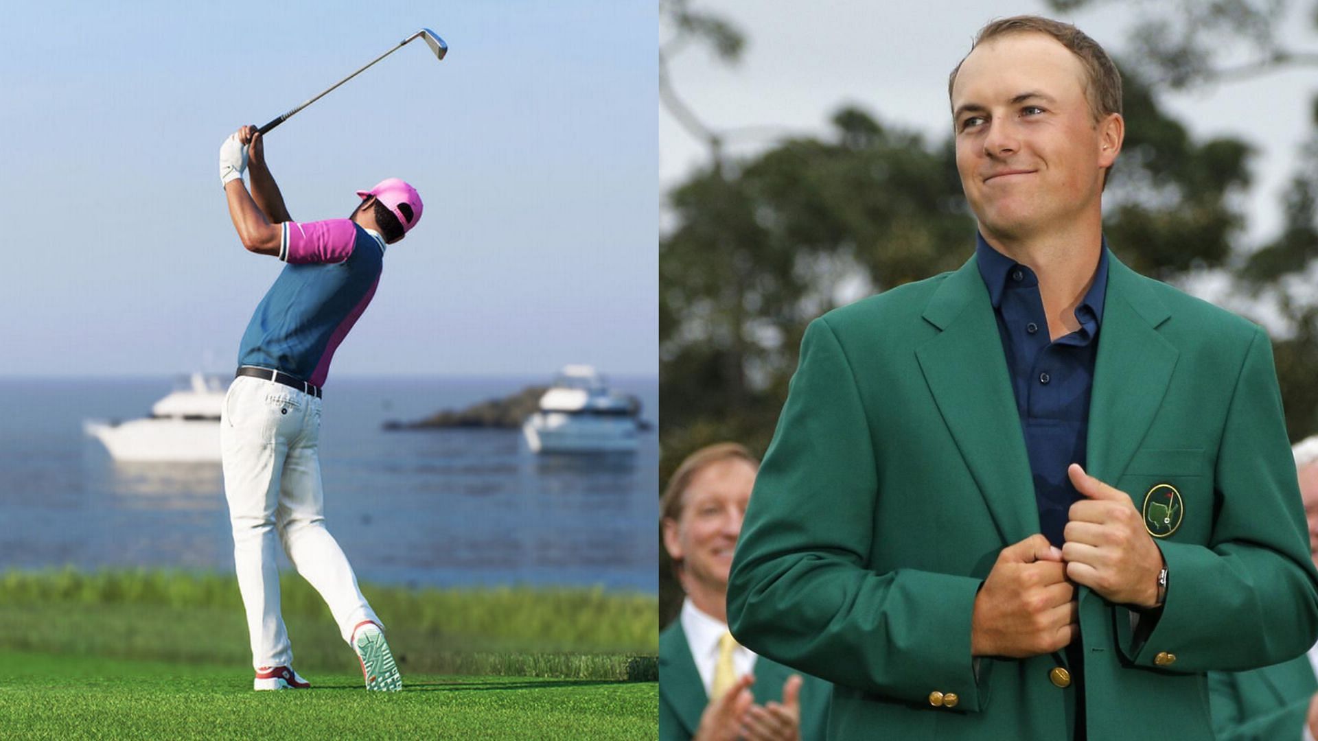 Golfer Jordan Spieth is rumored to be included in the game (Images via EA, Getty)