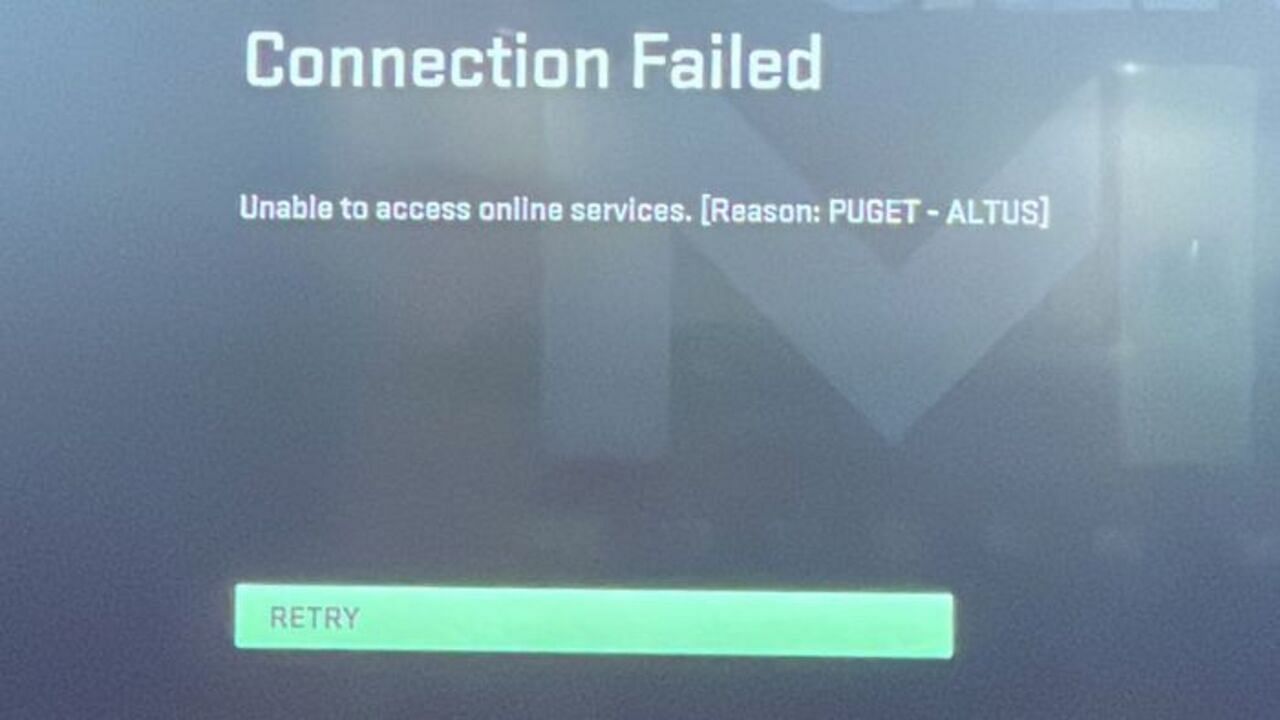 Modern Warfare 2 'connection failed' screen error: How to fix