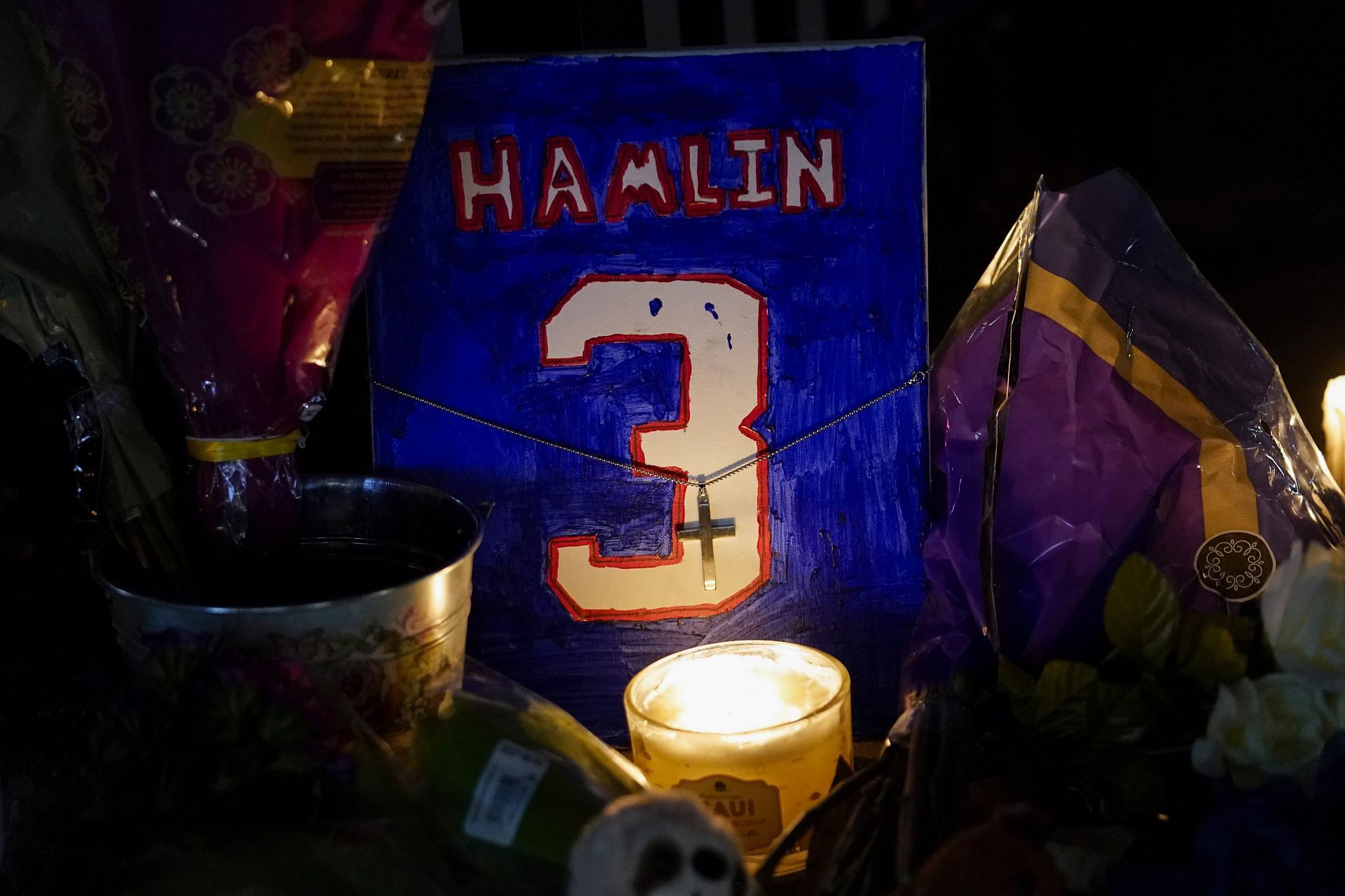 Vigil Held Following Hospitalization of Buffalo Bills Player Damar Hamlin