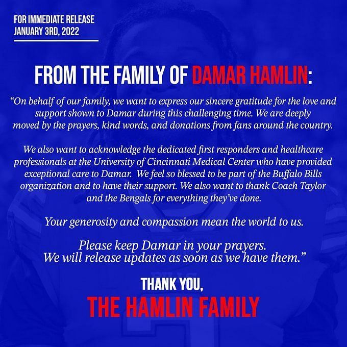 Ian Rapoport on X: Damar Hamlin's GoFundMe Page is nearly at $5.5