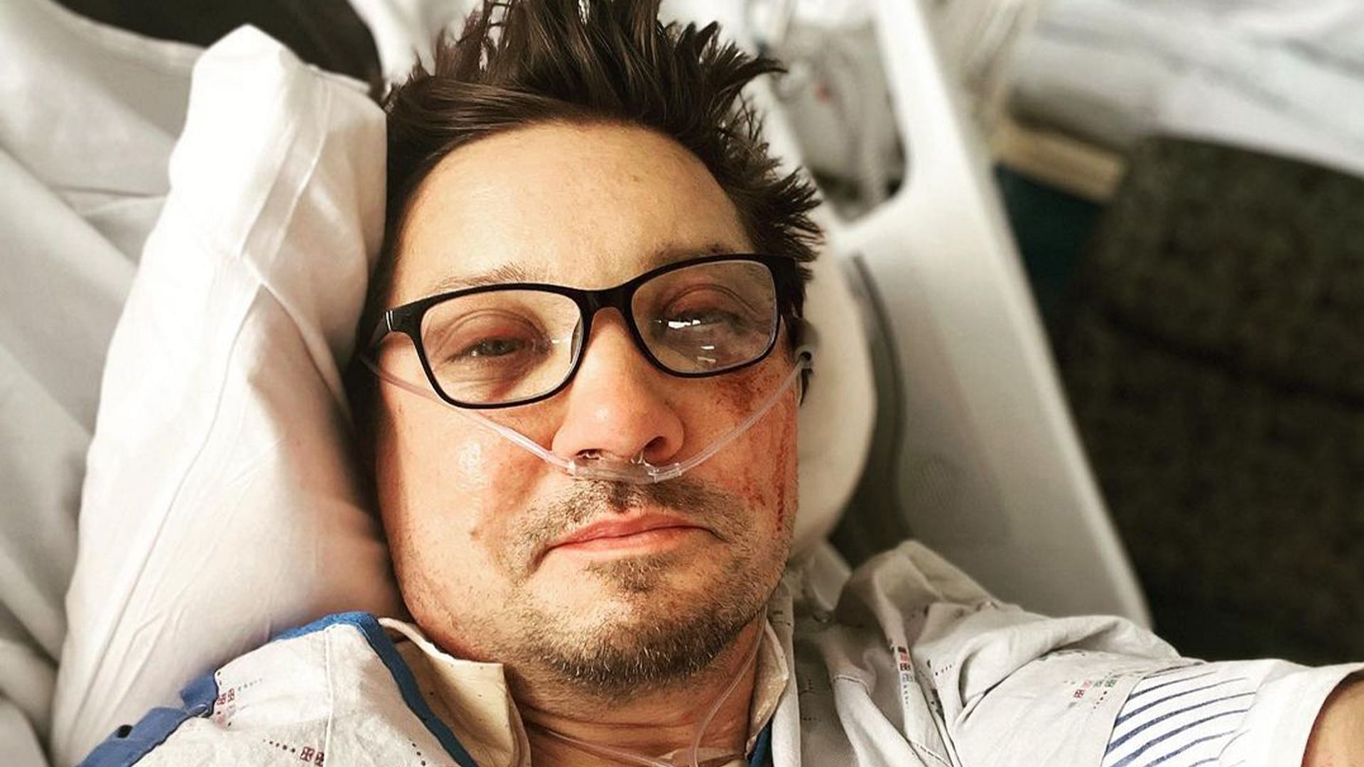 The Avengers actor Jeremy Renner in intensive care after his snow plow accident (Image via Instagram)