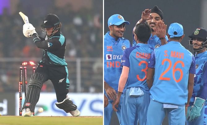 [WATCH] Yuzvendra Chahal dismisses Finn Allen to give India 1st breakthrough in 2nd T20I vs NZ
