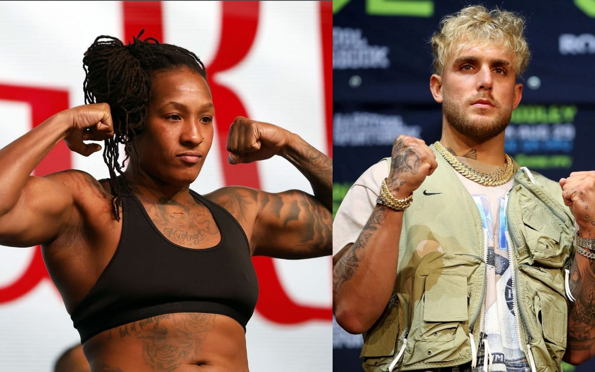 Shadasia Green (Left) and Jake Paul (Right)  (Image credits: Getty Images)