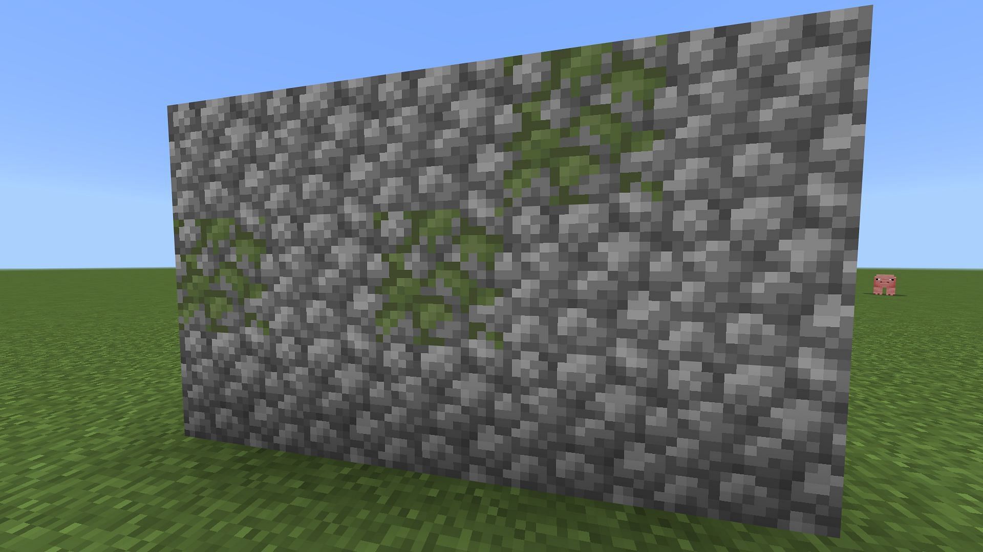 Mossy cobblestone enhances the look of ancient and forgotten structures in Minecraft (Image via Mojang)