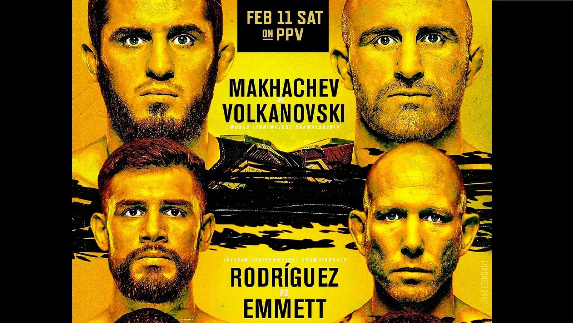 UFC 284 fan-made poster [Image via @needingart on Instagram]