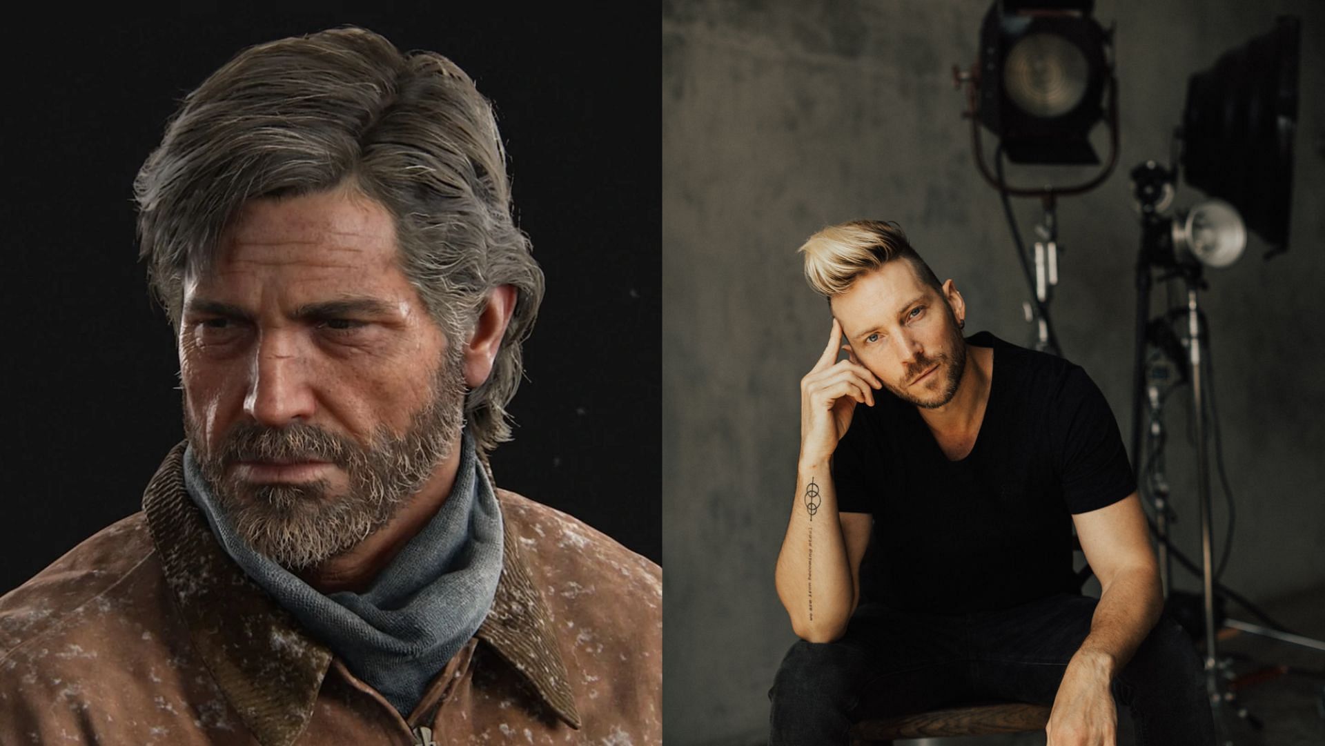 Troy Baker as an older Joel in the sequel (Image via IMDB and TLOU Wiki)