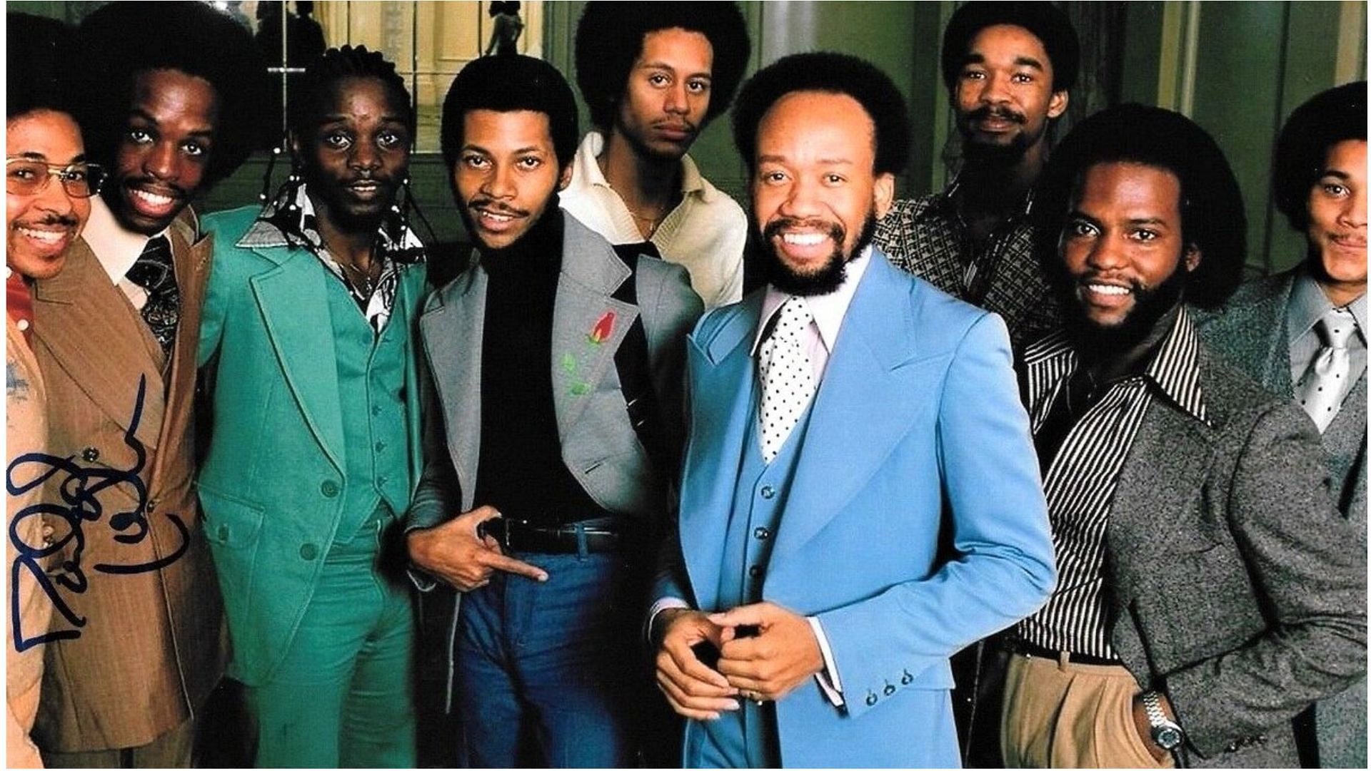 Fred White was a member of Earth, Wind &amp; Fire (Image via ColdPieceCITY/Twitter)