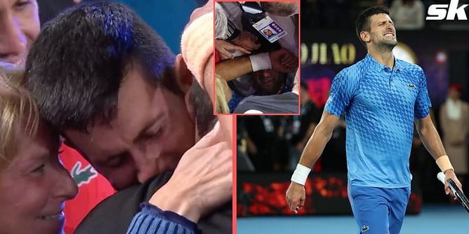 WATCH: Novak Djokovic cries his heart out after historic Australian Open triumph, joins team in stands to celebrate together