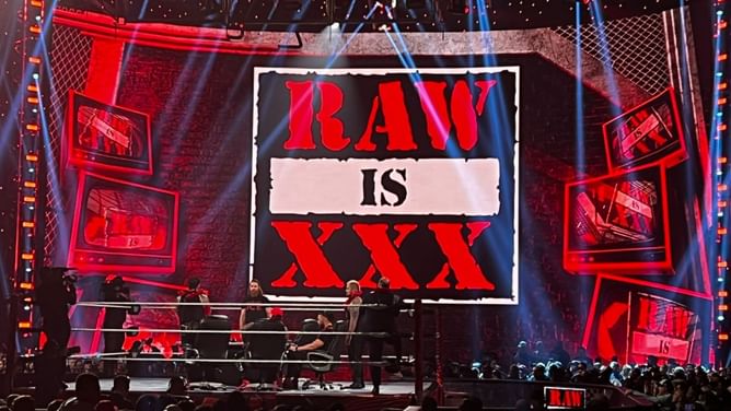 Did WWE feature any AEW star on RAW's 30th anniversary?