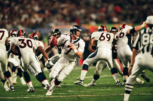 Super Bowl XXXIII on Jan. 31, 1999, where the Denver Broncos faced the Atlanta Falcons in Miami, Florida