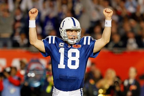 Peyton Manning during Super Bowl XLIV